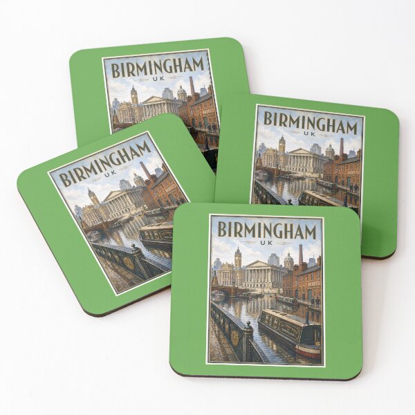 Item preview, Birmingham Travel Poster Vintage Retro Art designed and sold by windmildesigner.