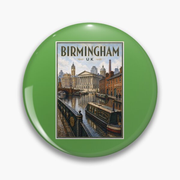 Item preview, Birmingham Travel Poster Vintage Retro Art designed and sold by windmildesigner.