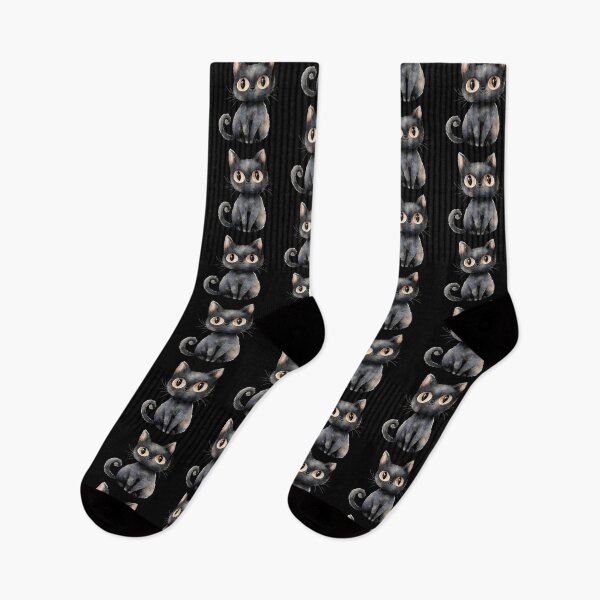 Item preview, Adorable Black Cat with Big Eyes designed and sold by foundthenat.