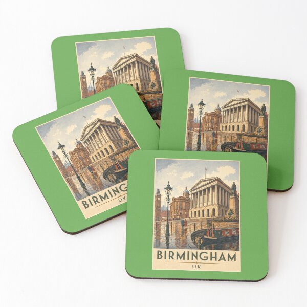 Item preview, Birmingham Travel Poster Vintage Retro Art designed and sold by windmildesigner.