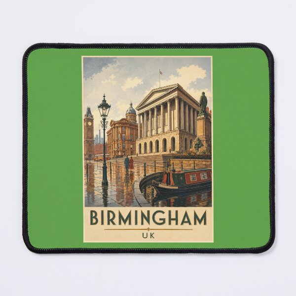 Item preview, Birmingham Travel Poster Vintage Retro Art designed and sold by windmildesigner.