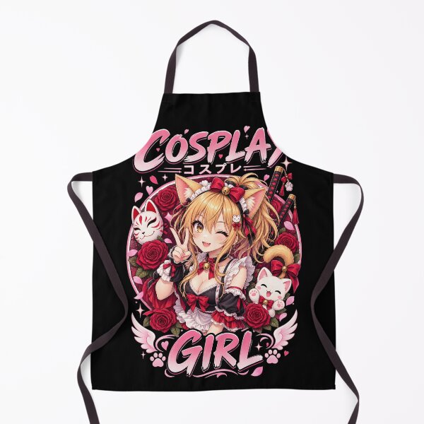 Item preview, Cosplay Girl Neko Maid Anime Kawaii Japanese Fan designed and sold by No Limits T-Shirts.