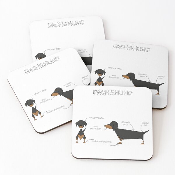 Item preview, Dachshund Blueprint  designed and sold by Faceless Favorites.