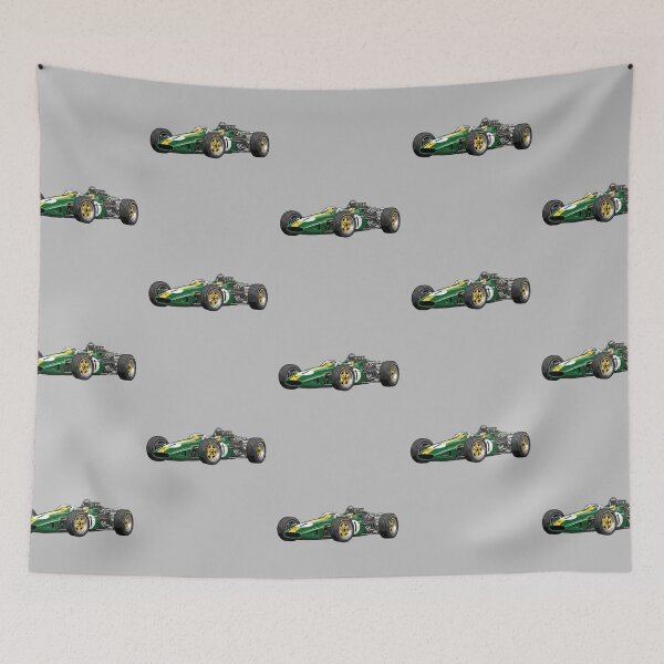 Item preview, 1965 Lotus 33 Vintage F1 Grand Prix Racing Car Illustration designed and sold by Motorline44.