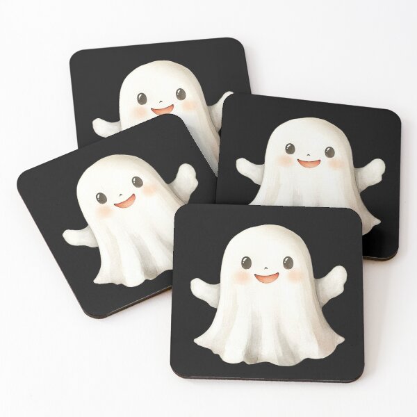 Item preview, Smiling Cartoon Ghost designed and sold by foundthenat.