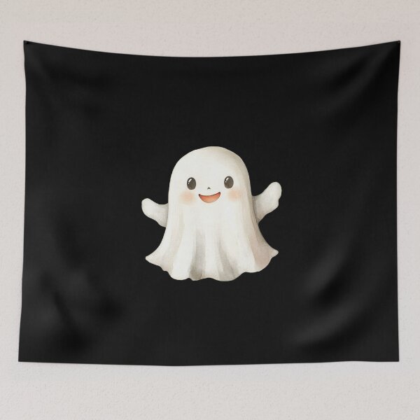 Item preview, Smiling Cartoon Ghost designed and sold by foundthenat.
