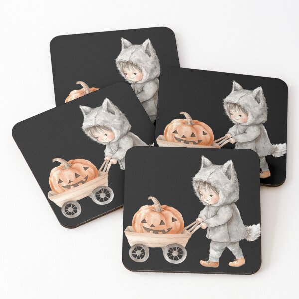 Item preview, Child Pulling Pumpkin Cart designed and sold by foundthenat.