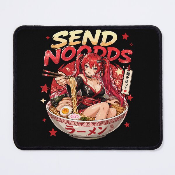 Item preview, Funny Send Noods Anime Girl Ramen Noodles designed and sold by No Limits T-Shirts.