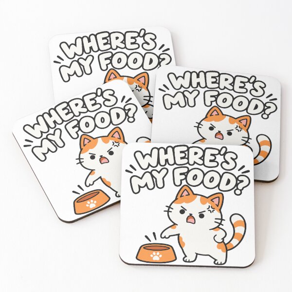 Item preview, Where's my food? Hungry and funny ginger cat designed and sold by MewMade.