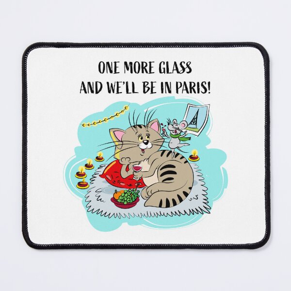 Item preview, One More Glass and We’ll Be in Paris designed and sold by Ekaterina  Biserova.