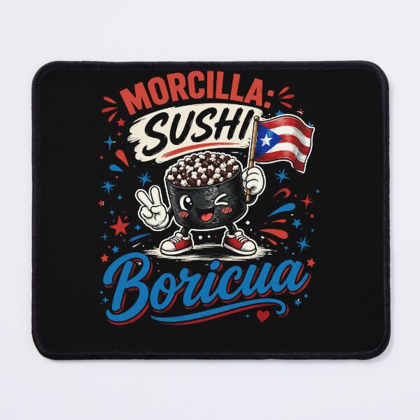 Item preview, Morcilla Sushi Boricua Puerto Rico Flag Foodie designed and sold by No Limits T-Shirts.