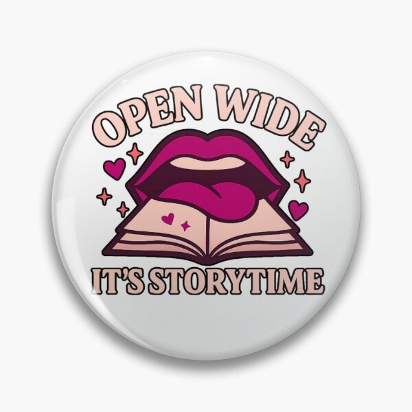 Item preview, Open Wide It’s Storytime – Spicy Bookish Reader Design designed and sold by ThePeelAppeal.