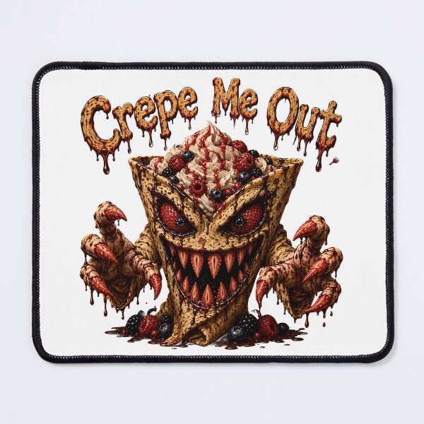 Item preview, Crepe Me Out - Funny Scary Monster Crepe Dessert Horror Comedy designed and sold by HorrorWorldWeb.