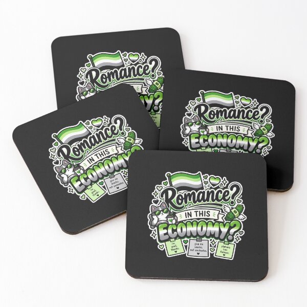 Item preview, Romance? In This Economy? – Aromantic Pride designed and sold by Brave Little Mess Club.