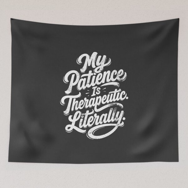 Item preview, My Patience Is Therapeutic Literally — Funny Nurse Gift | Sarcastic RN Shirt Nurse Humor White Version designed and sold by KiwyStudio.