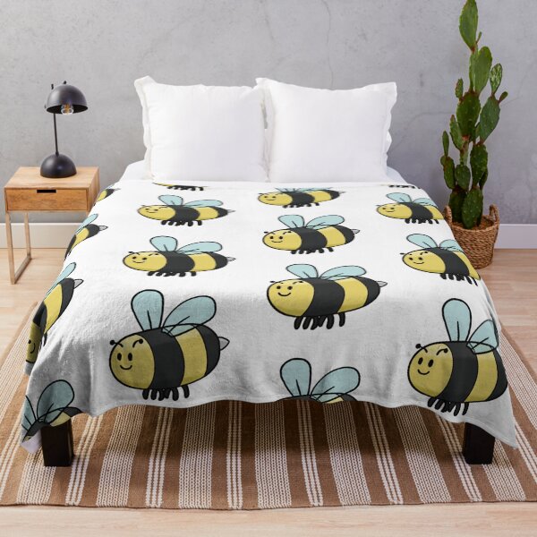 Item preview, Cute Happy Cartoon Bumblebee Whimsical Illustration designed and sold by The Soapiest Goat.