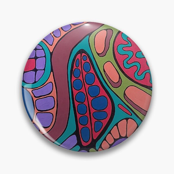 Item preview, Tropical Cells | Psychedelic Organic Shapes Wall Art designed and sold by WonderwildArt.