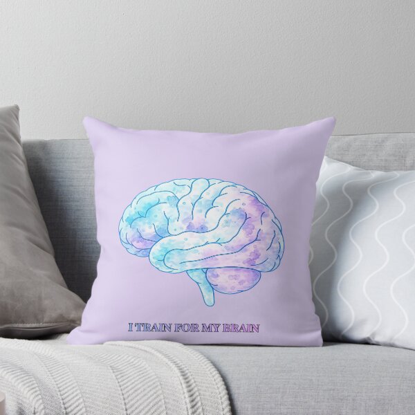 Item preview, I train for my brain (lilac/blue edition) designed and sold by The Migraine Enlightenment.