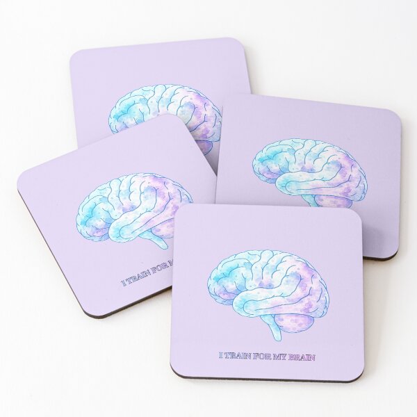 Item preview, I train for my brain (lilac/blue edition) designed and sold by The Migraine Enlightenment.