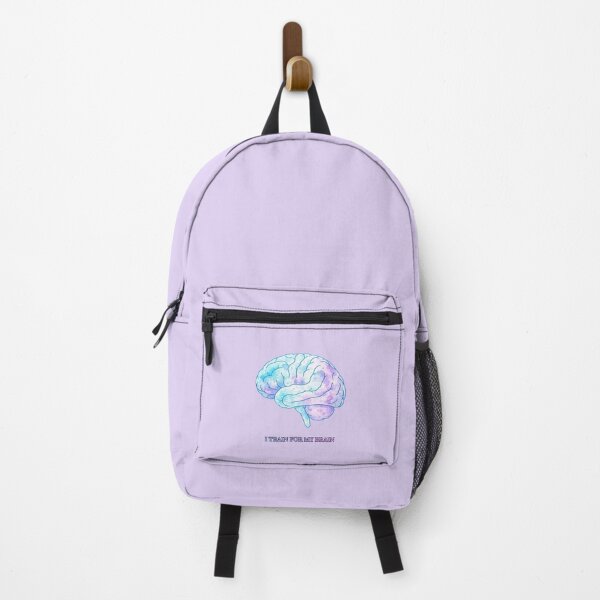 Item preview, I train for my brain (lilac/blue edition) designed and sold by The Migraine Enlightenment.