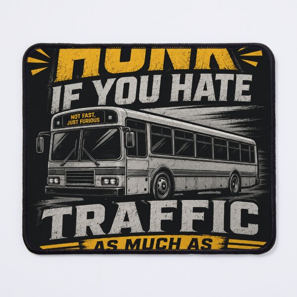 Item preview, Honk If You Hate Traffic As Much As Me - Bus Driver Gift designed and sold by Haque Desigens.