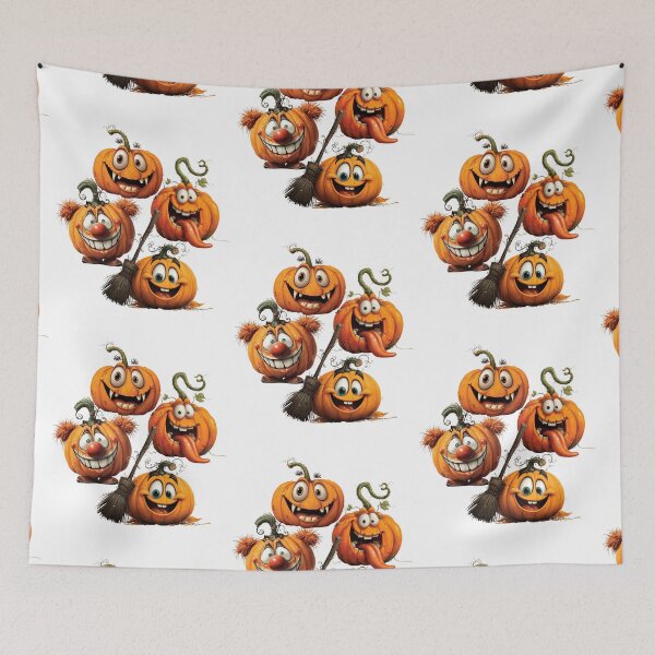 Item preview, Funny Pumpkin Squad – Crazy Halloween Faces designed and sold by Szpaku desart .