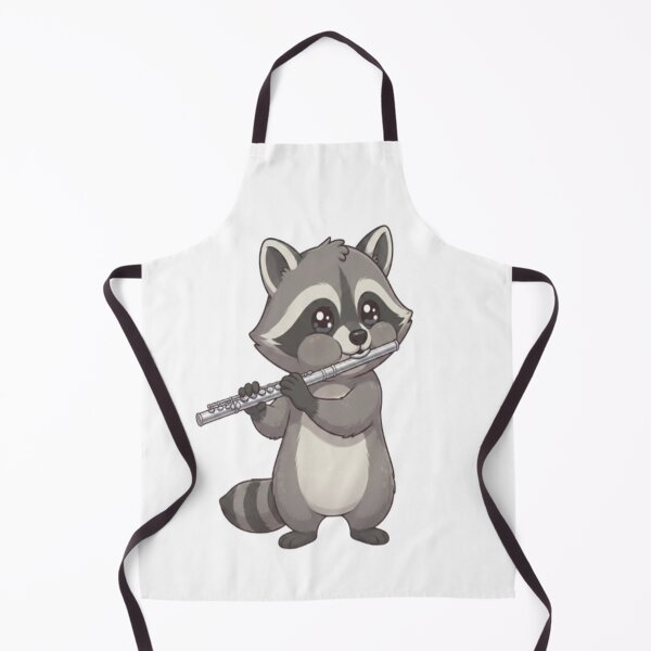 Item preview, Cute Raccoon Playing Silver Flute designed and sold by Ella_Sketch.