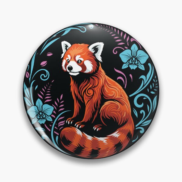 Item preview, Cute Red Panda Floral Wreath Vector Graphic Art designed and sold by ZUMERI.