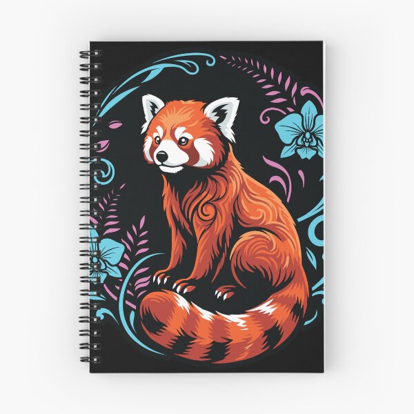 Item preview, Cute Red Panda Floral Wreath Vector Graphic Art designed and sold by ZUMERI.