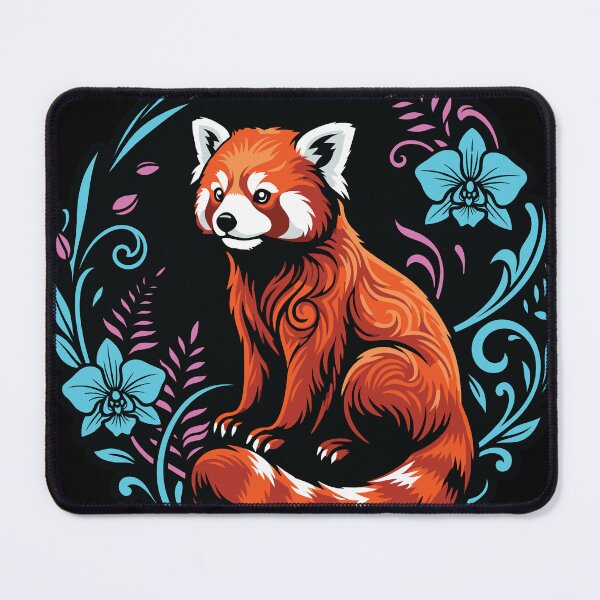 Item preview, Cute Red Panda Floral Wreath Vector Graphic Art designed and sold by ZUMERI.