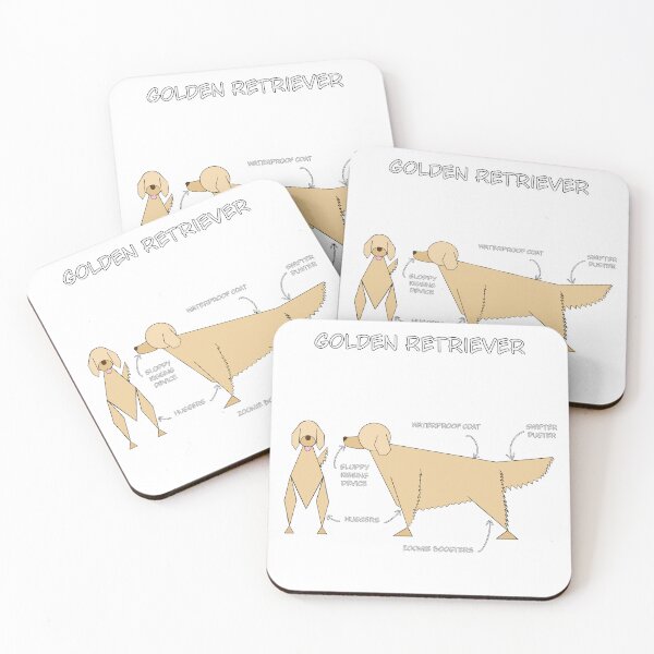 Item preview, Golden Retriever Blueprint designed and sold by Faceless Favorites.