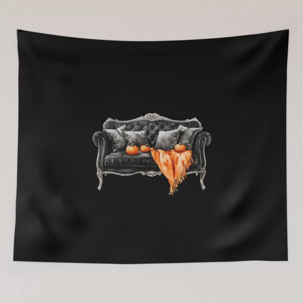 Item preview, Elegant Sofa with Pumpkins designed and sold by foundthenat.