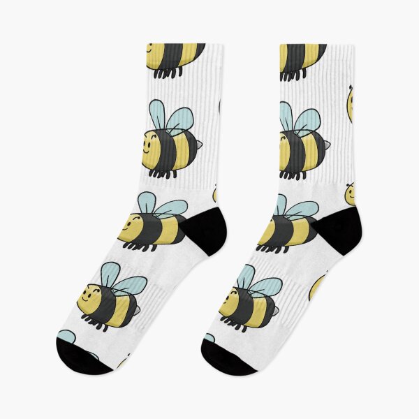 Item preview, Cute Happy Cartoon Bumblebee Whimsical Illustration designed and sold by The Soapiest Goat.