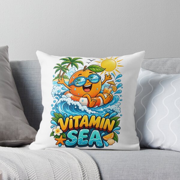 Item preview, Funny Orange Vitamin Sea designed and sold by Lily Lola.