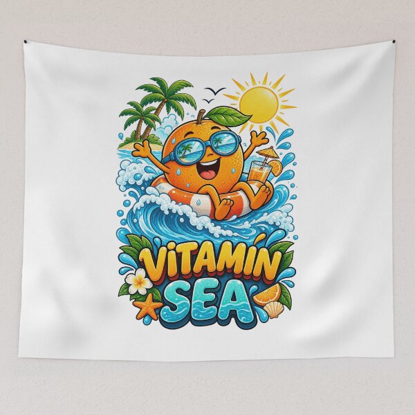 Item preview, Funny Orange Vitamin Sea designed and sold by Lily Lola.