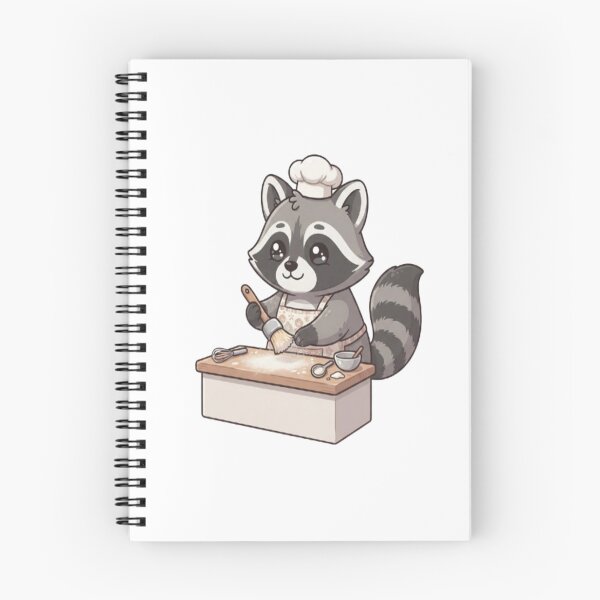 Item preview, Cute Raccoon Baking In Kitchen designed and sold by Ella_Sketch.