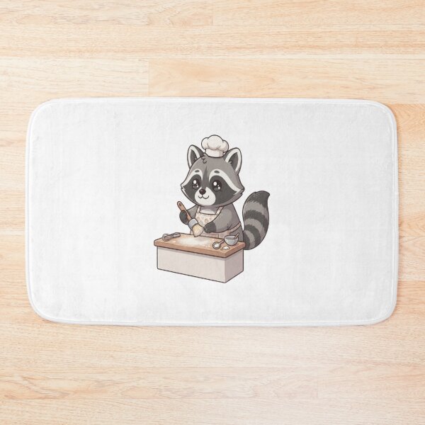 Item preview, Cute Raccoon Baking In Kitchen designed and sold by Ella_Sketch.