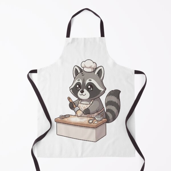 Item preview, Cute Raccoon Baking In Kitchen designed and sold by Ella_Sketch.
