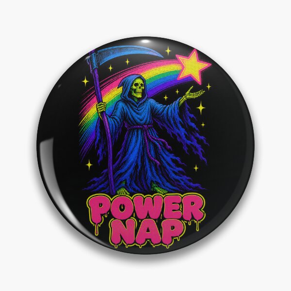 Item preview, Vintage Power Nap Death Grim Reaper Dark Humor designed and sold by WolfmanProphecy.