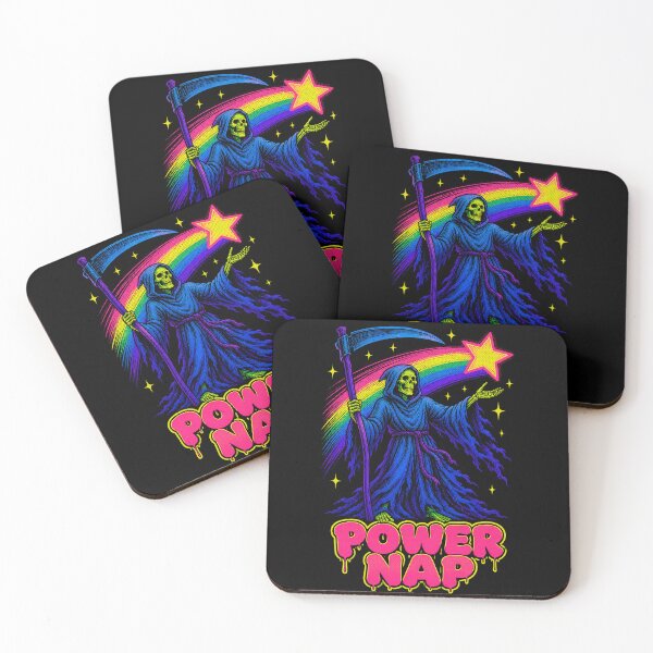Item preview, Vintage Power Nap Death Grim Reaper Dark Humor designed and sold by WolfmanProphecy.