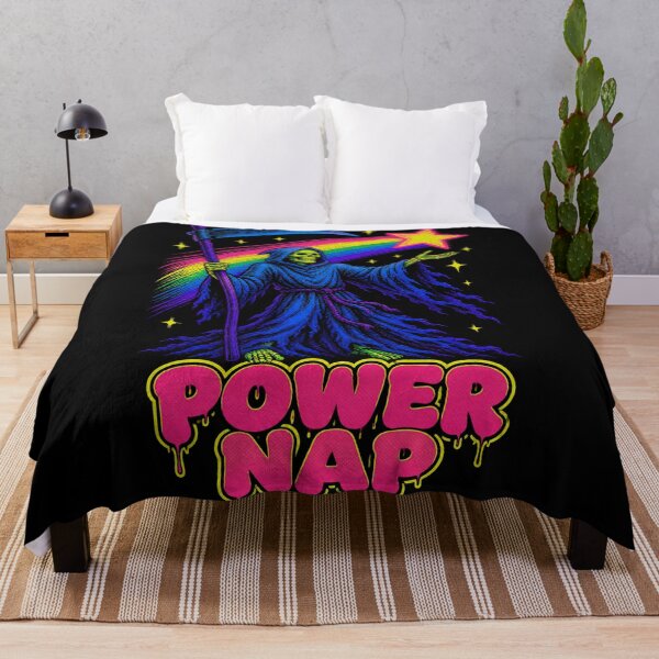 Item preview, Vintage Power Nap Death Grim Reaper Dark Humor designed and sold by WolfmanProphecy.