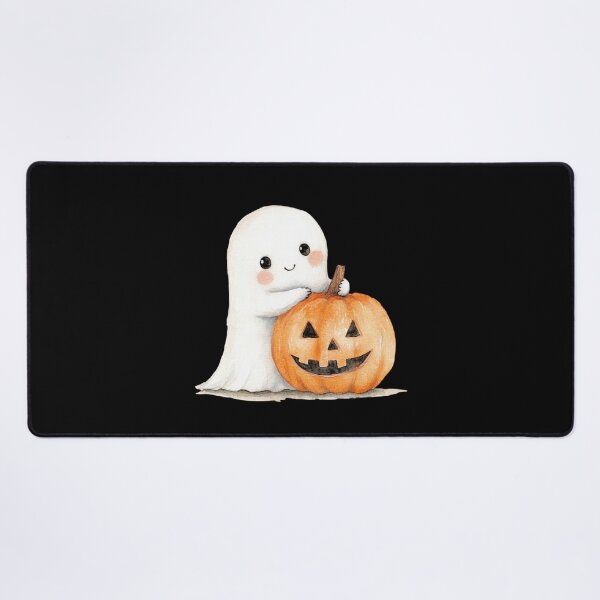 Item preview, Cute Ghost with Pumpkin designed and sold by foundthenat.