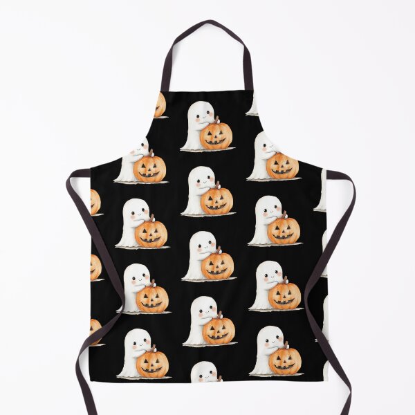 Item preview, Cute Ghost with Pumpkin designed and sold by foundthenat.