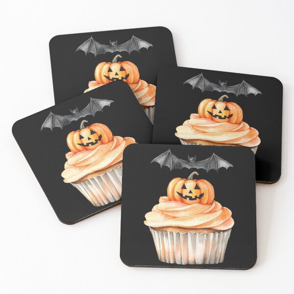 Item preview, Halloween Cupcake with Pumpkin Topper designed and sold by foundthenat.