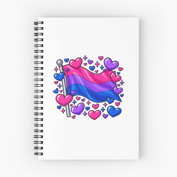Item preview, Bi Flag With Hearts  designed and sold by Left-Wing-Humor.