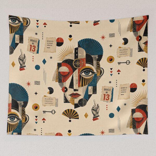 Item preview, Oracle No. 13  Cubist Dada Art Deco Collage designed and sold by MarksBook.