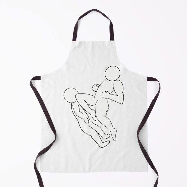 Item preview, Minimalist Silhouette Fighting Game Flying Knee Attack Art designed and sold by The Soapiest Goat.