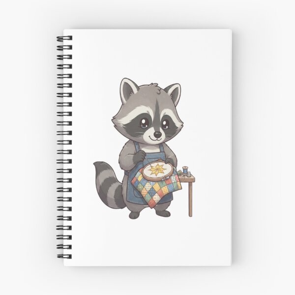 Item preview, Cute Raccoon Embroidery Quilting Craft designed and sold by Ella_Sketch.