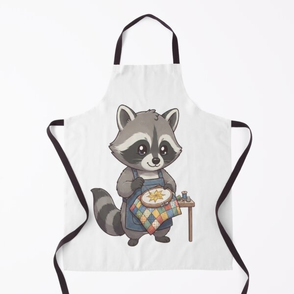 Item preview, Cute Raccoon Embroidery Quilting Craft designed and sold by Ella_Sketch.