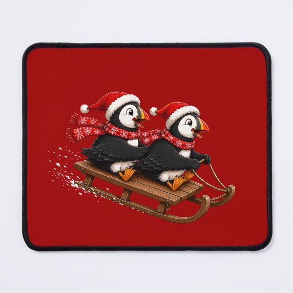 Item preview, Puffins on Sled designed and sold by Konvero.